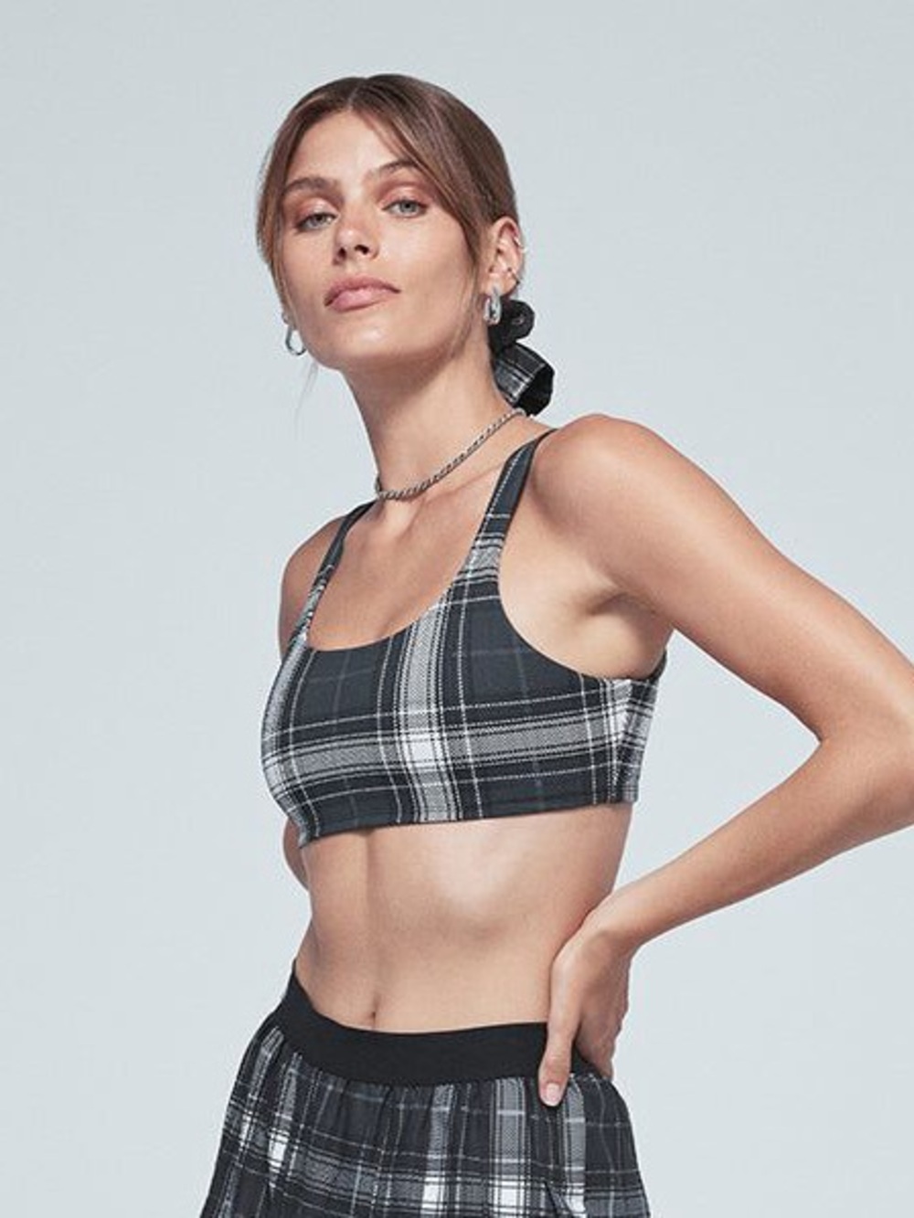 Alo Yoga Vapor Plaid Bra